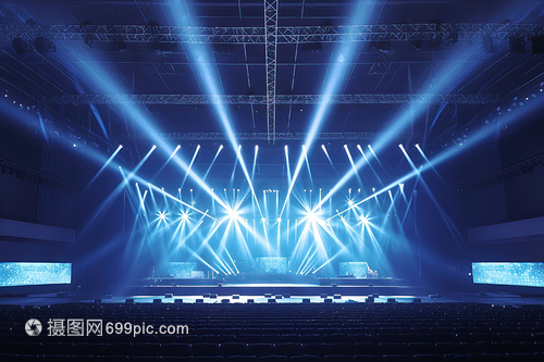 舞臺上的藍(lán)光 捕捉光影藝術(shù)的攝影服務(wù)
